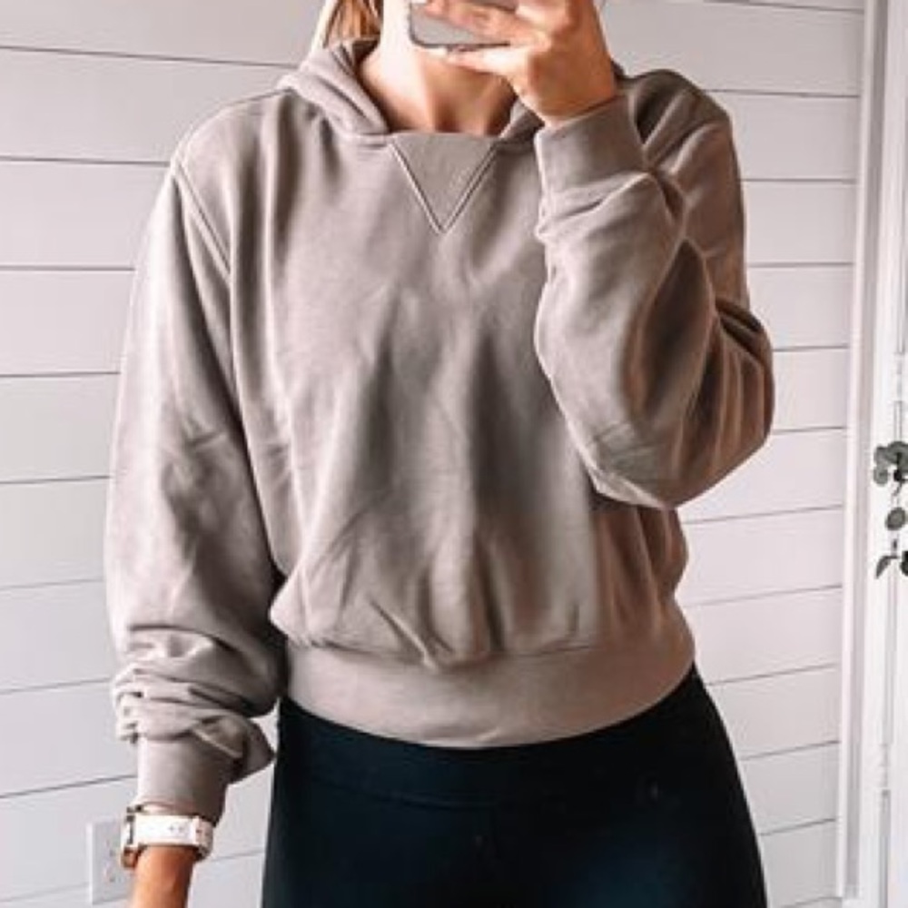 Abercrombie Womens cropped hoodie